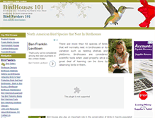 Tablet Screenshot of birdhouses101.com